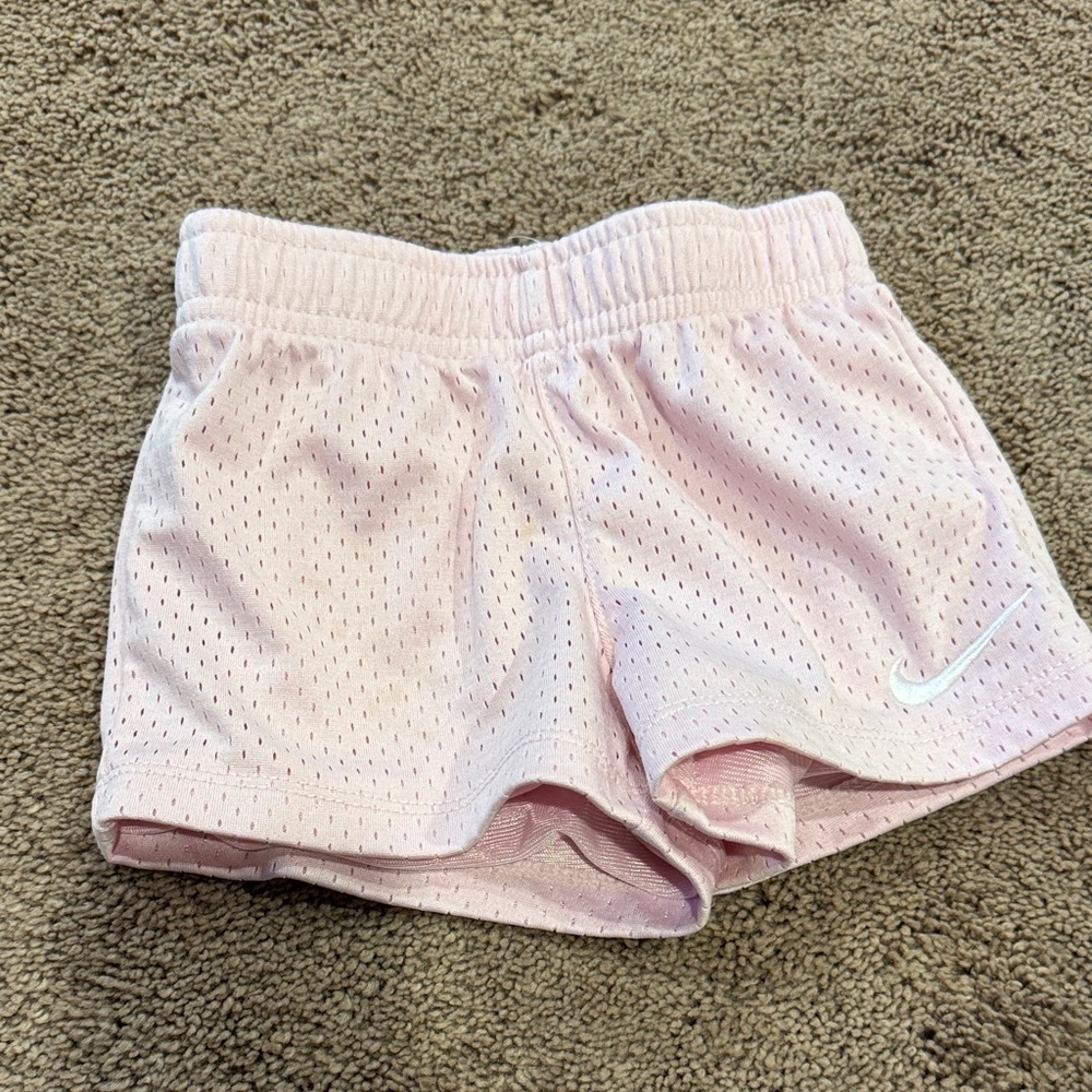 Light pink Nike mesh shorts size 2T